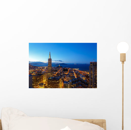 Downtown San Francisco Dusk Wall Decal