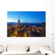 Downtown San Francisco Dusk Wall Decal