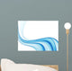 Blue Abstract Wavy Lines Wall Decal