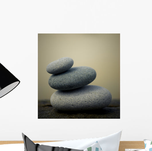 Pebbles Pyramid Rock Zen Wall Decal