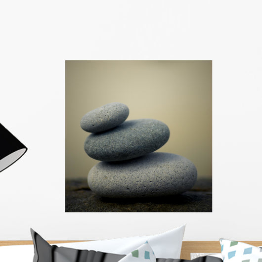 Pebbles Pyramid Rock Zen Wall Decal