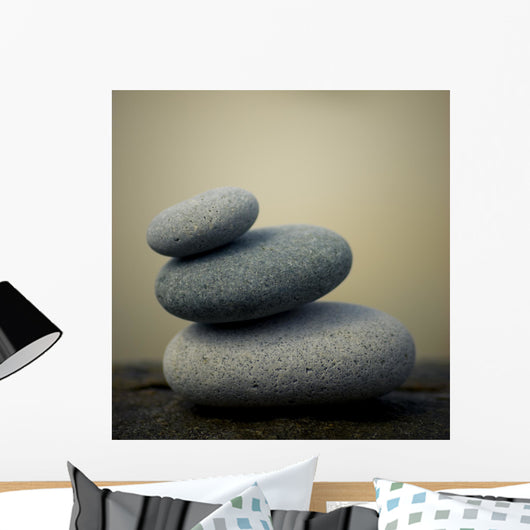 Pebbles Pyramid Rock Zen Wall Decal
