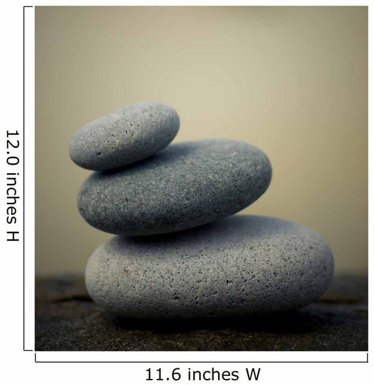 Pebbles Pyramid Rock Zen Wall Decal
