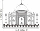 Line Art Taj Mahal Wall Decal
