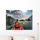 Kayaking Lake with Friend Wall Decal