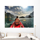 Kayaking Lake with Friend Wall Decal