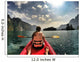 Kayaking Lake with Friend Wall Decal