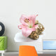 Lily Flower and Stone Wall Decal