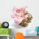 Lily Flower and Stone Wall Decal