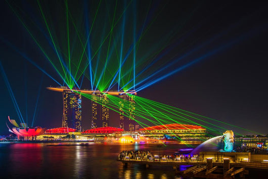 Laser Show Marina Bay Sands Wall Decal