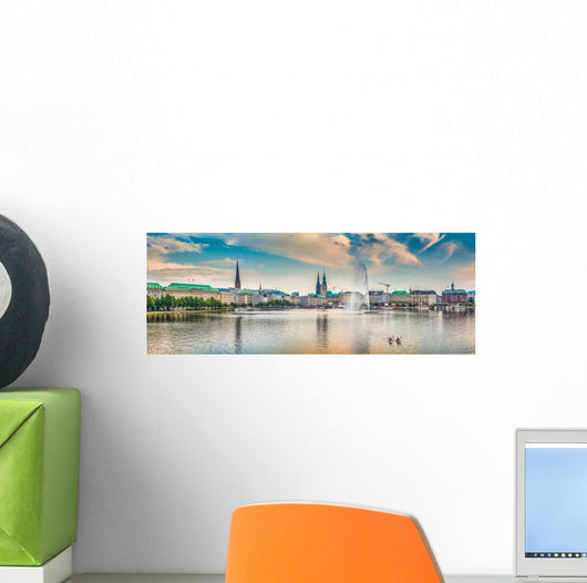 Binnenalster Inner Alster Lake Wall Decal