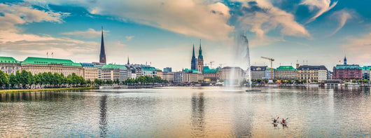 Binnenalster Inner Alster Lake Wall Decal