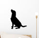 Vector Silhouette Dog Wall Decal