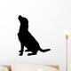 Vector Silhouette Dog Wall Decal