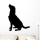 Vector Silhouette Dog Wall Decal