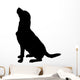 Vector Silhouette Dog Wall Decal