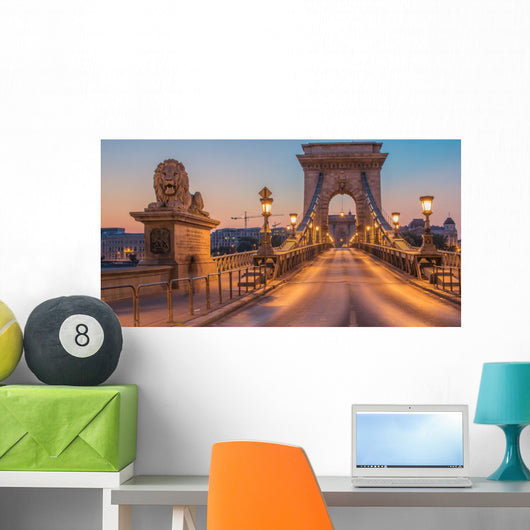 Szechenyi Chain Bridge Budapest Wall Decal