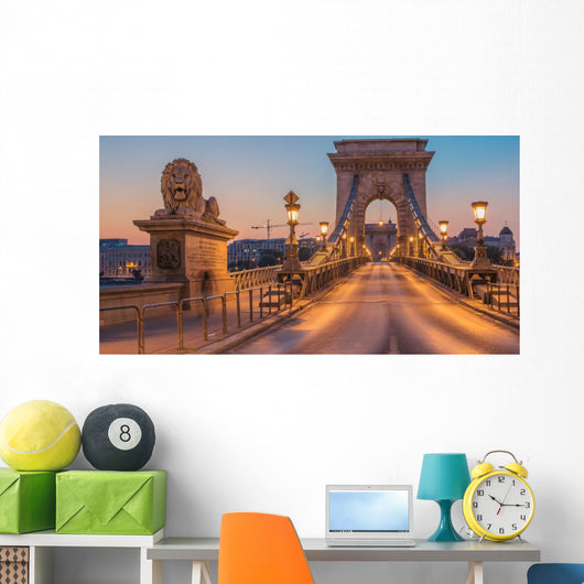 Szechenyi Chain Bridge Budapest Wall Decal