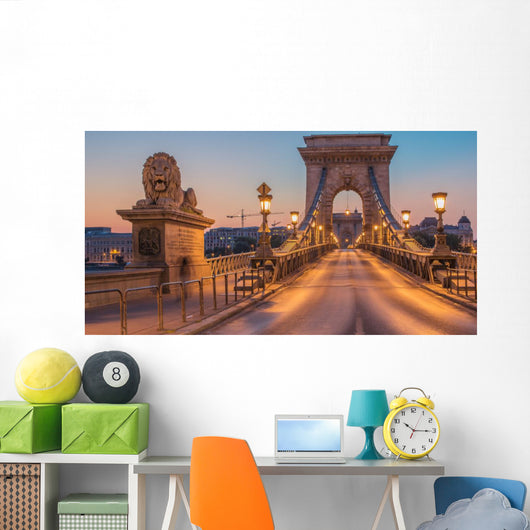 Szechenyi Chain Bridge Budapest Wall Decal