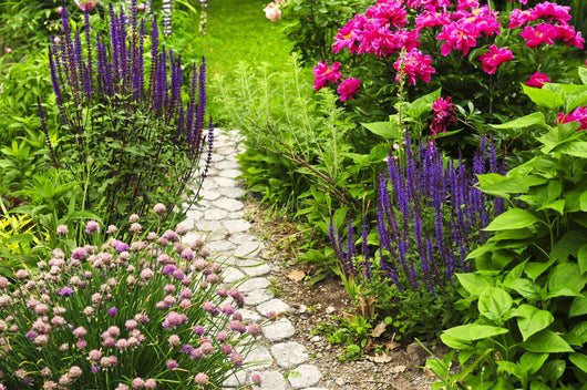 Lush Blooming Summer Garden Wall Decal