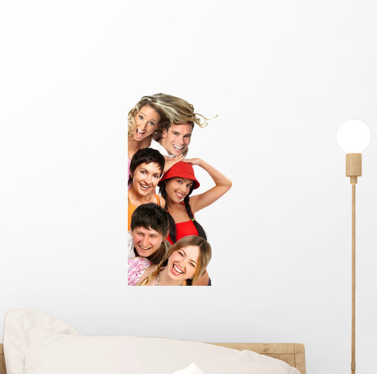 Young Happy People Smiling Wall Decal