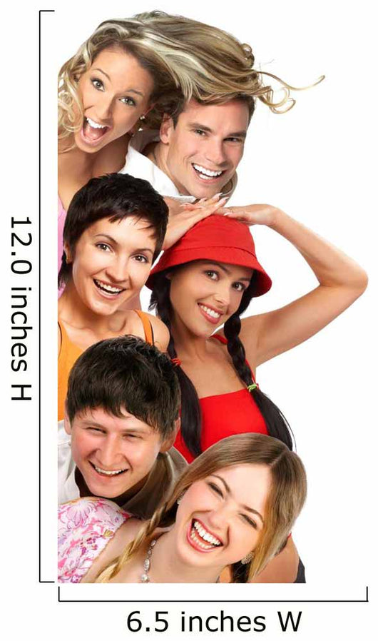 Young Happy People Smiling Wall Decal