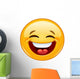 Laughing with Closed Eyes Wall Decal