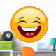 Laughing with Closed Eyes Wall Decal