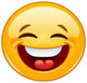 Laughing with Closed Eyes Wall Decal