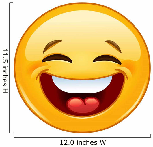 Laughing with Closed Eyes Wall Decal
