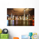 Hong Kong Skyline Lights at Night Wall Decal