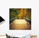 Bridge Autumn Forest Wall Decal