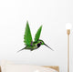 Black Hummingbird 3D Render Wall Decal