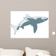 Shark Illustration Wall Decal