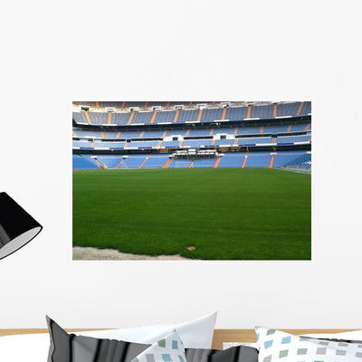 Football Stadium Wall Decal shown on a wall