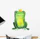 Frog Crown Watercolor Wall Decal