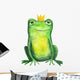 Frog Crown Watercolor Wall Decal