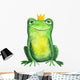 Frog Crown Watercolor Wall Decal