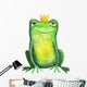 Frog Crown Watercolor Wall Decal