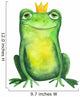 Frog Crown Watercolor Wall Decal
