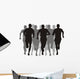 Abstract Vector Illustration Marathon Wall Decal