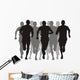 Abstract Vector Illustration Marathon Wall Decal