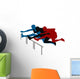 Abstract Vector Illustration Hurdle Wall Decal