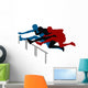 Abstract Vector Illustration Hurdle Wall Decal