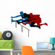 Abstract Vector Illustration Hurdle Wall Decal