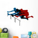 Abstract Vector Illustration Hurdle Wall Decal