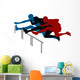 Abstract Vector Illustration Hurdle Wall Decal
