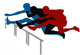 Abstract Vector Illustration Hurdle Wall Decal