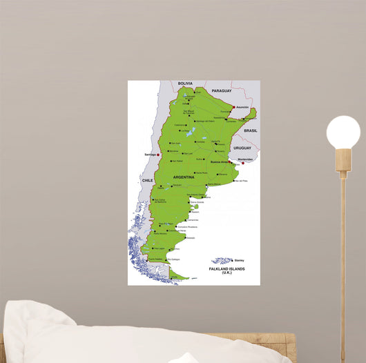 Map Argentina Wall Decal