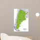 Map Argentina Wall Decal